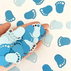 Blue Feet Confetti